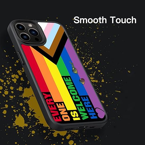 Miniatura 5 de Pride Flag Rainbow LGBT Love Welcome Here Funda compatible con iPhone 16 15 14 13 12 11 Pro Max Galaxy S25 S24 S23 S22 S21 S20 FE Plus UltraA16 A15
