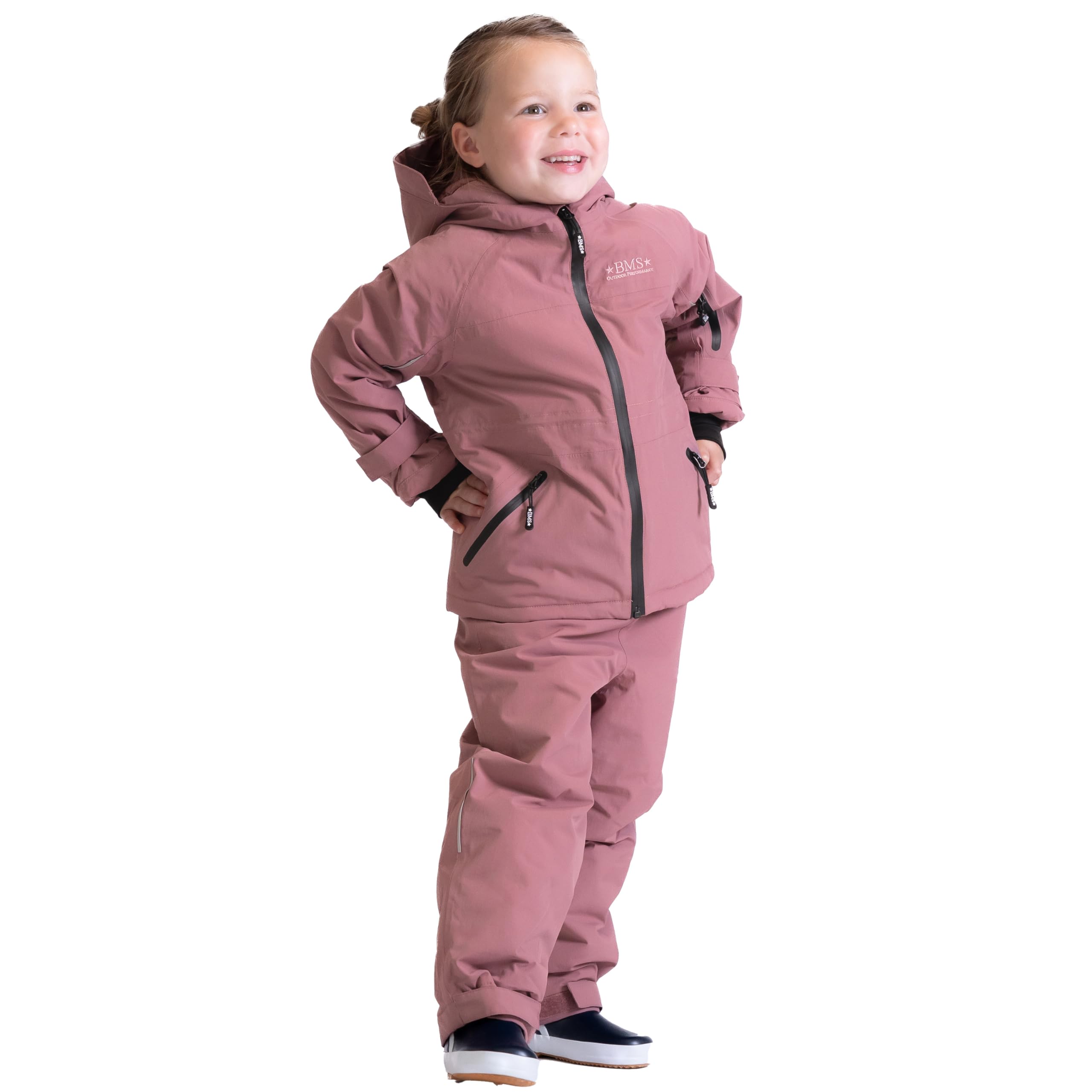 BMS Kinder Winterjacke, SoftLan+Sorona, Wistful Mauve, 98