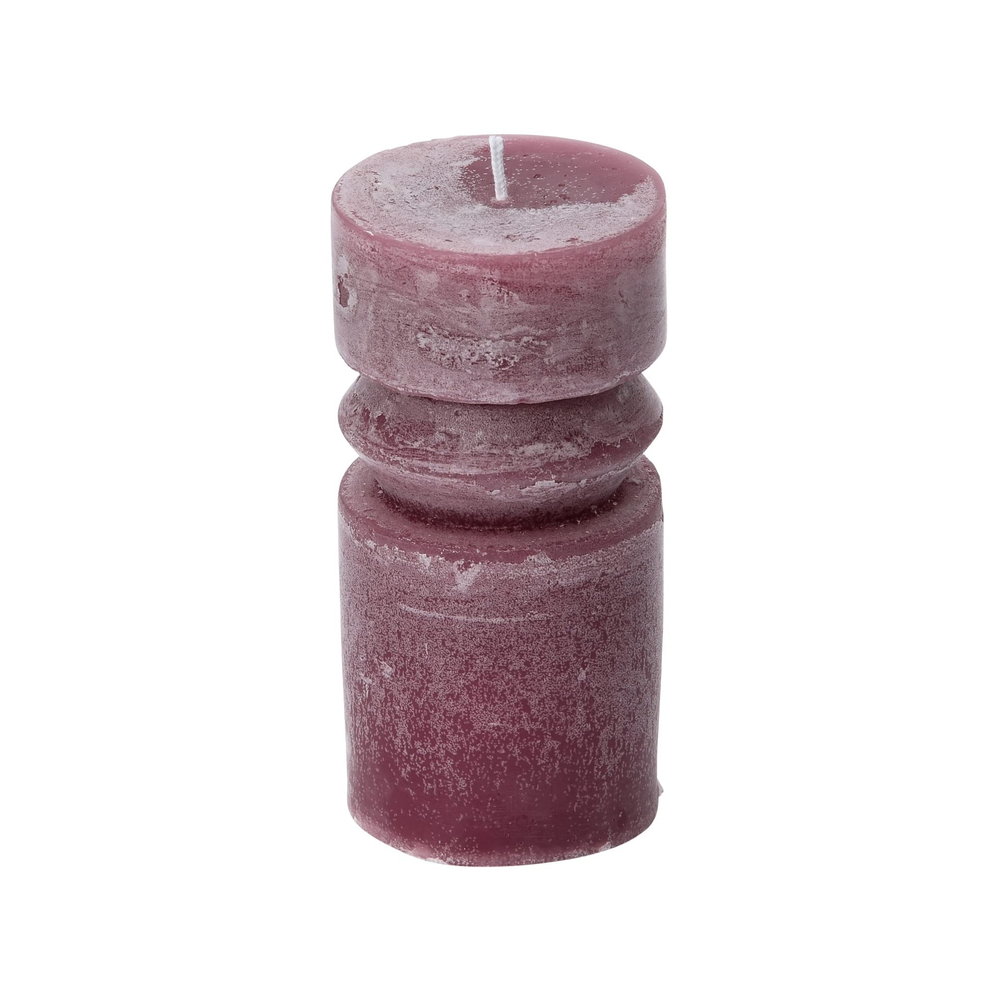 Unscented Totem Pillar, Pinot Candles, 3" L x 3" W x 6" H, Purple
