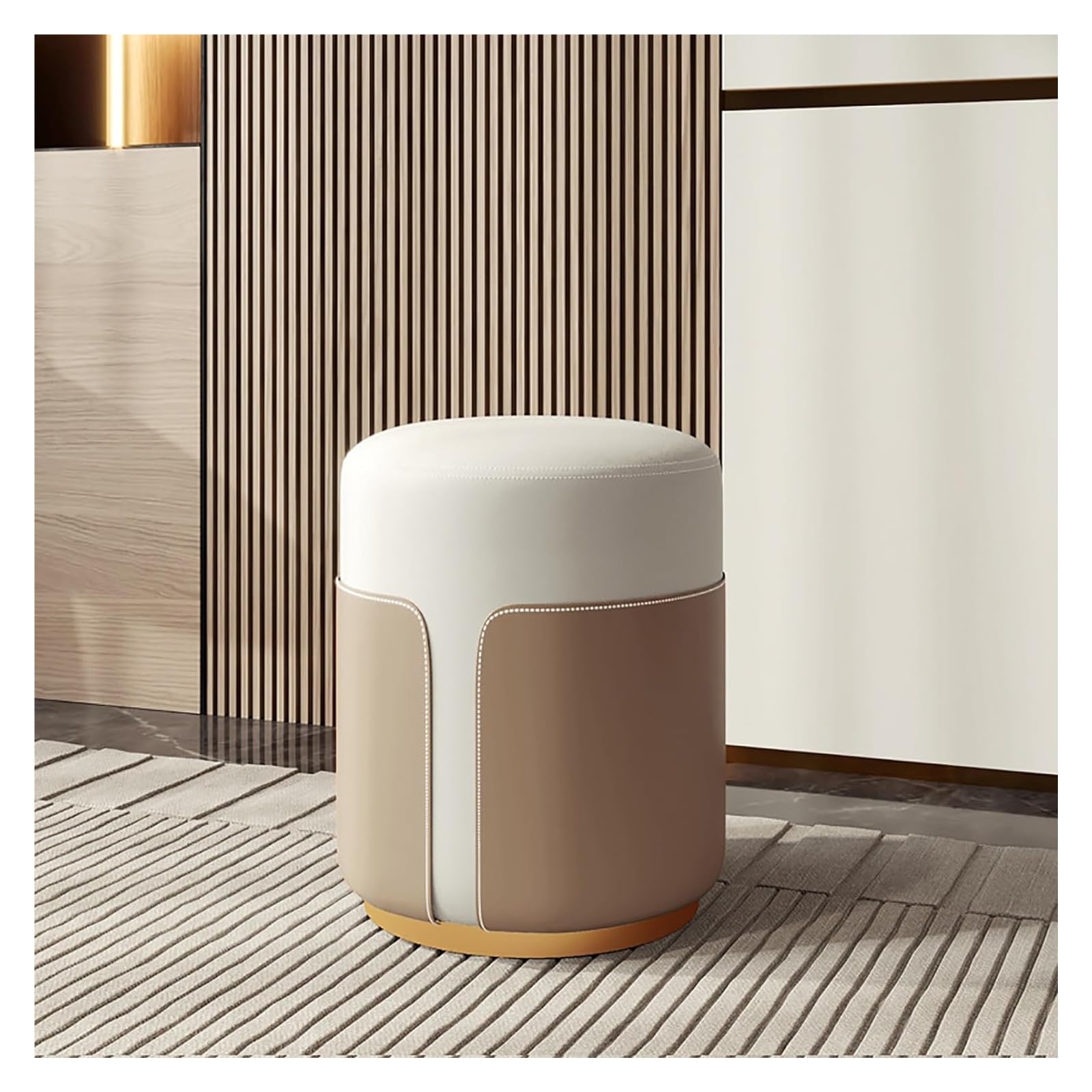 Chaise de Bureau Ronde rembourrée K Taille Unique pour Salon
