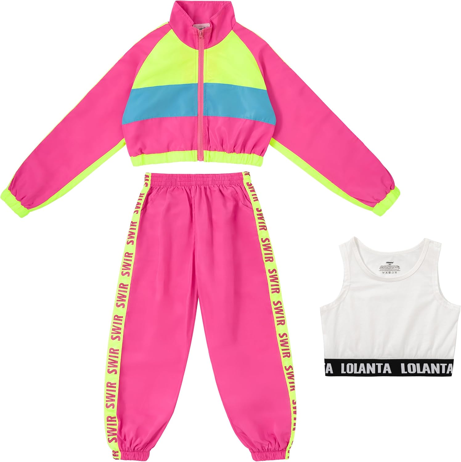 Girls Dance Clothing Set, Hip Hop Modern Jazz Team Performance Costume, Girls Dance Wear Sets - Image 5