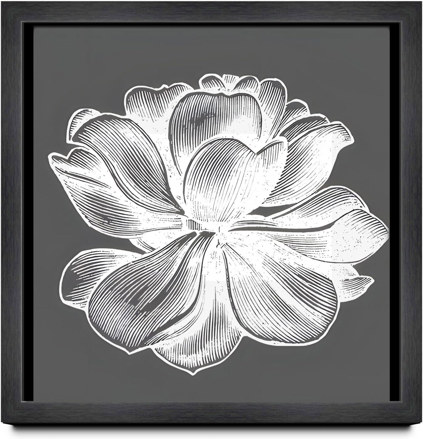 15x45 Frame Black Charcoal Grey Wood Textured Picture Frame | 0.75 Inch Moulding Width | Gunmetal Grey Solid Wood Frame Complete with UV Acrylic Plexiglass, Foam Board Backing & Hanging Hardware