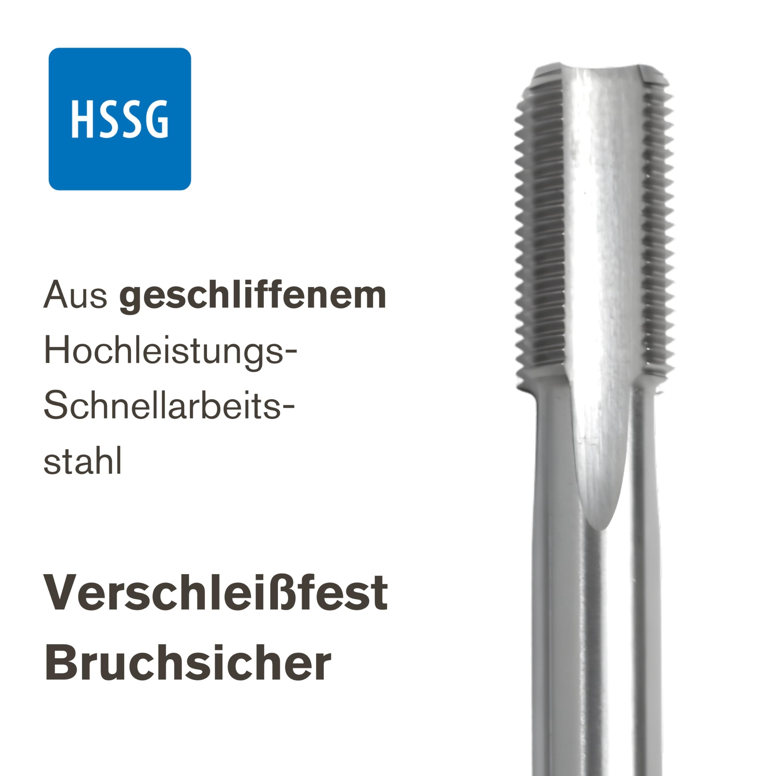 Taraud set Rohr, Gewindeschneider Zoll HSS BSP G 1/8"