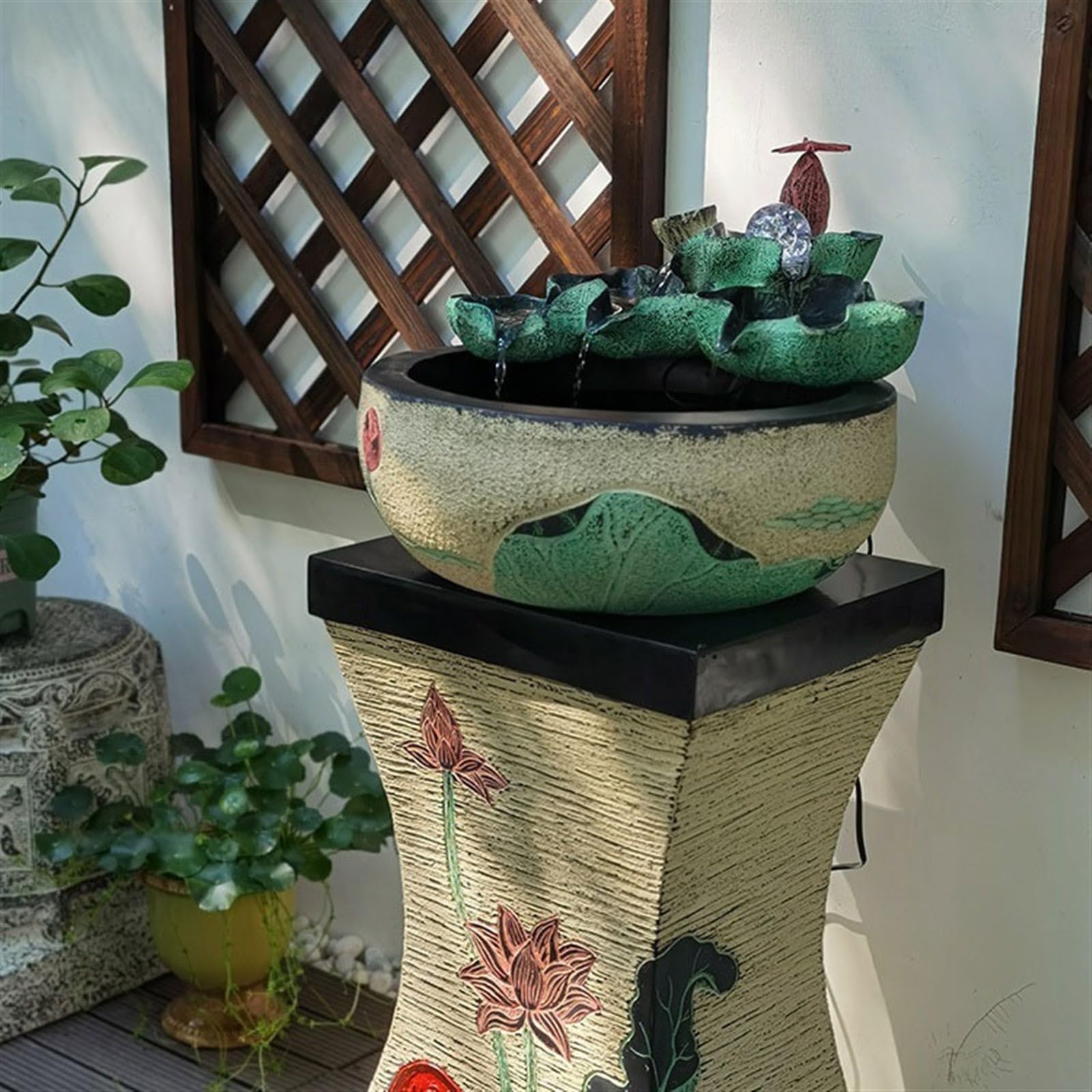 Fuentes de Mesa Adornos de Riqueza Fuente Agua