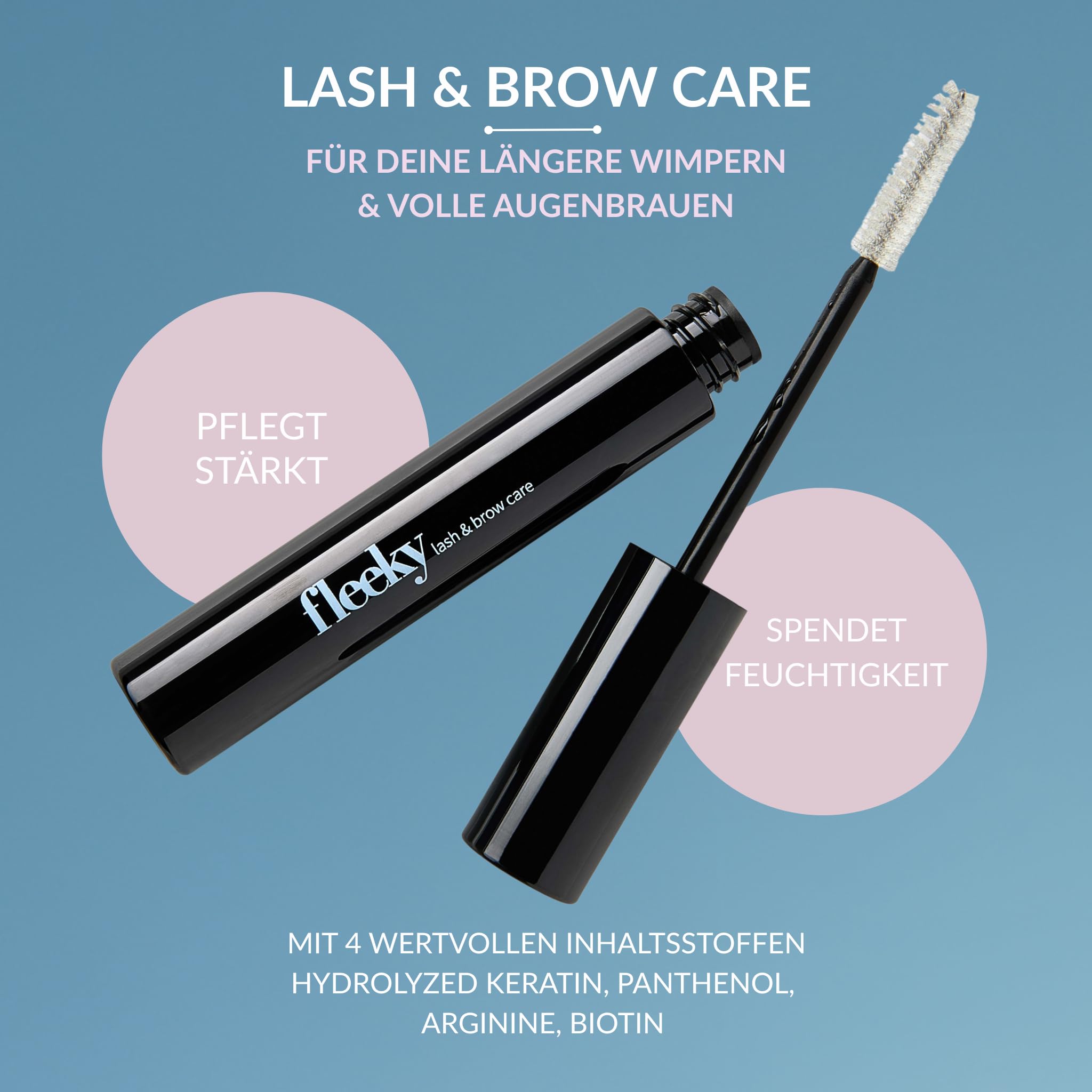 Fleeky Lash Lifting Set Bundle + Fleeky Lash & Brow Care – Wimpernserum ohne Hormone für Wimpern & Augenbrauen - für bis zu 6 Wochen ausdrucksvollen Schwung