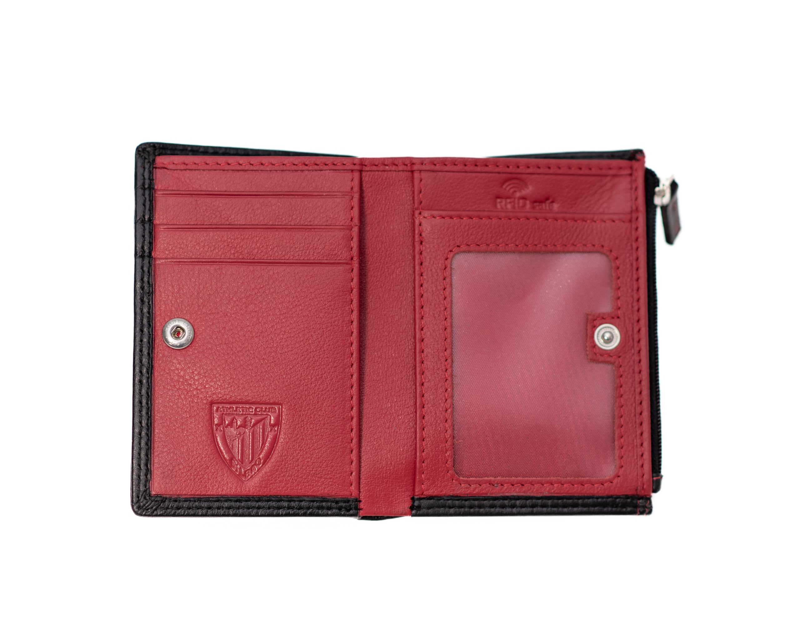 Athletic Club Tarjetero Monedero de Piel. Producto Oficial. Diseño 'Unique in The World'