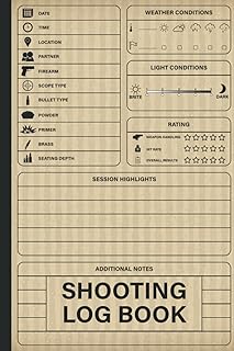 Shooting Log Book: Journal To Record Your Target & Training, Shooting Data, Partner, Equipment Reminder And More - Range Shooting Book
