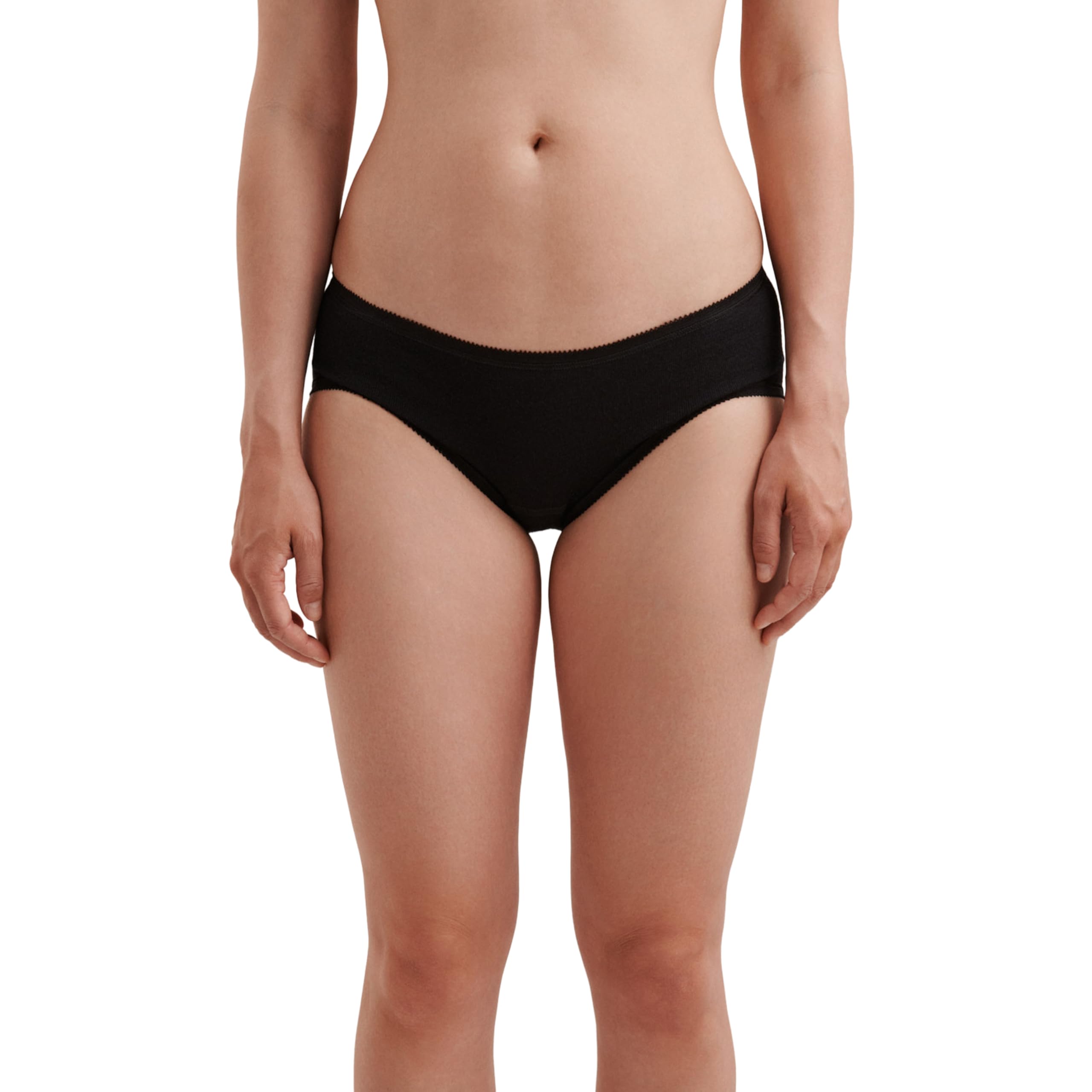 Dilling Women's Black Midi Briefs - Organic Merino Wool 18