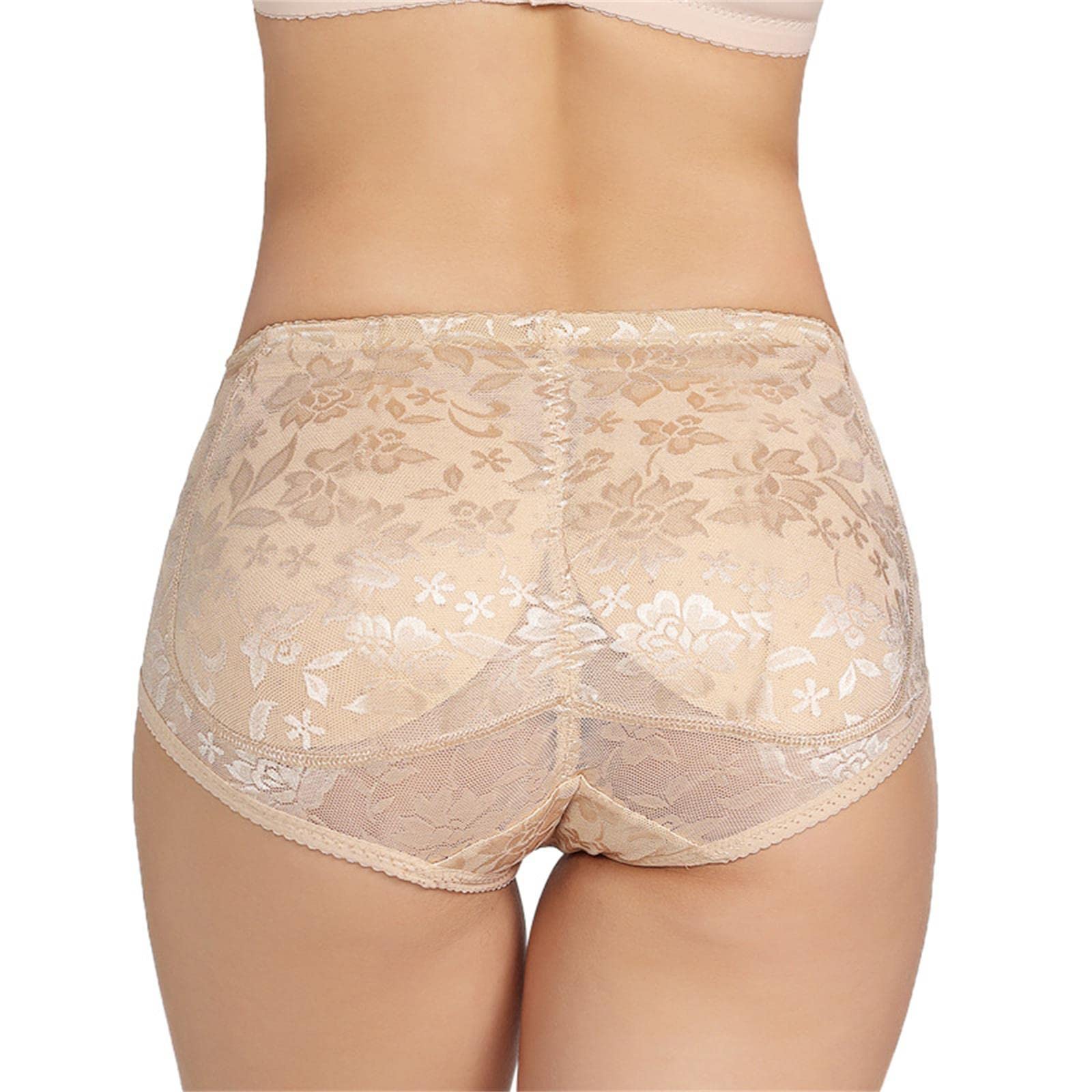Guaina Modellante Donna Fiore Sottili Fiori Sottili Falsi Glutei Spugna Brief Che Modellano L'Anca
