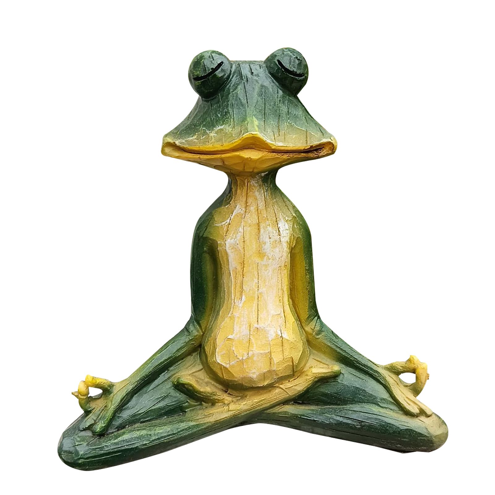 awakentti Frog Statue, Creative Resin Yoga Frogs Figurine Decor, Zen Garden Frog Figurines for Home and Garden Decor, Frog Garden Decor for Yard Home Garden Patio and Office