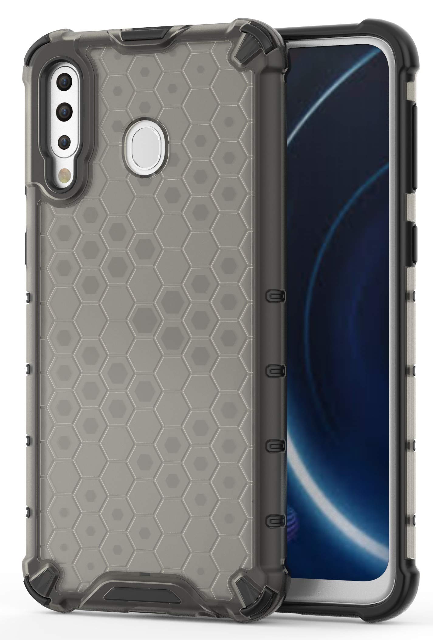 Glasgow Back Case Cover Compatible with Samsung Galaxy M30 (Honeycomb Pattern) - Black (B08T9TNJ6M) Amazon Price History, Amazon Price Tracker