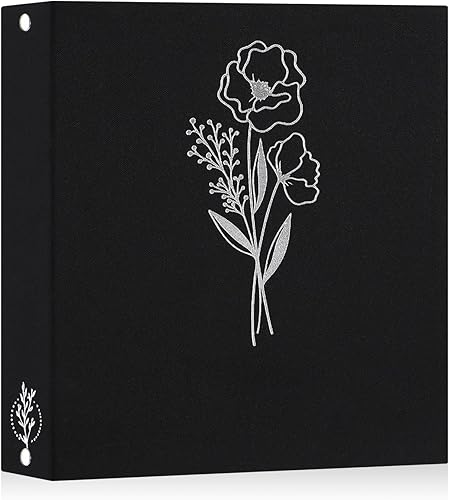 Vista 40 de Lanpn Álbum de fotos para scrapbook de 8.5 x 11 pulgadas, cubierta de lino, archival libre de ácido, carga superior, carpeta encuadernadora de 3