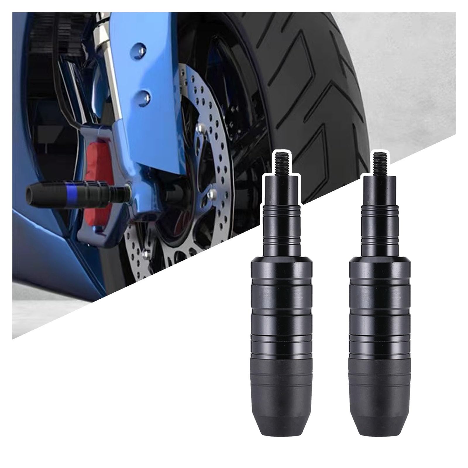 Afgjhyt A Black Motorcycle Frame Slider For Kawasaki Eliminator 450, Aluminum Alloy Crash Protector Bar, Engine And Exhaust Guard, Impact Resistant Leg Protection Slider,