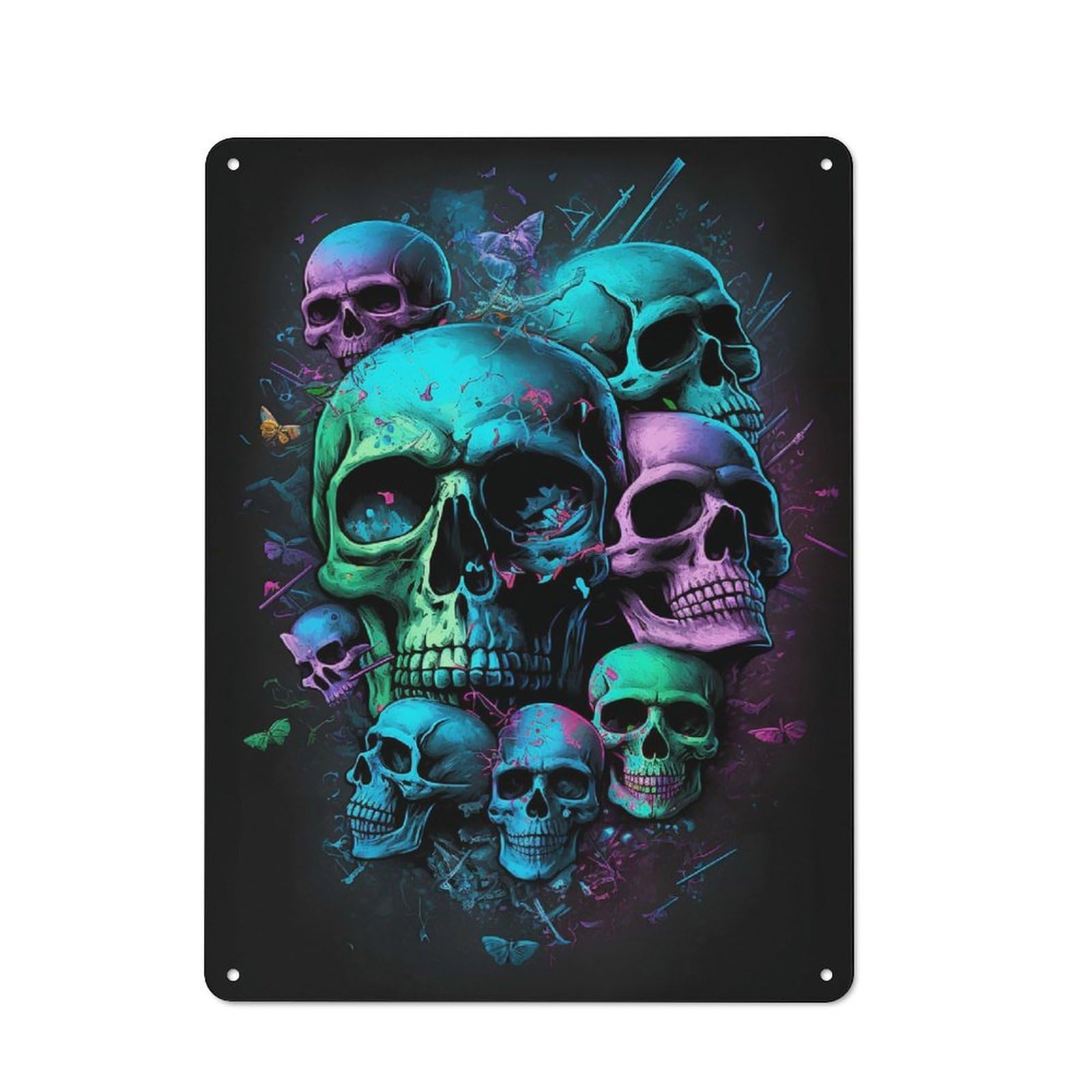 Junmoney Art Xxi Metal Wall Plaque, Clean Printed Wall Decor For Party Wall, Porch Or Living Room, 40X30cm