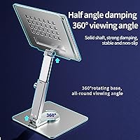 Vista 4 de Soporte de escritorio elevador de grado de rotación de ángulo múltiple altura ajustable base de soporte plegable es aplicable al disipador de calor