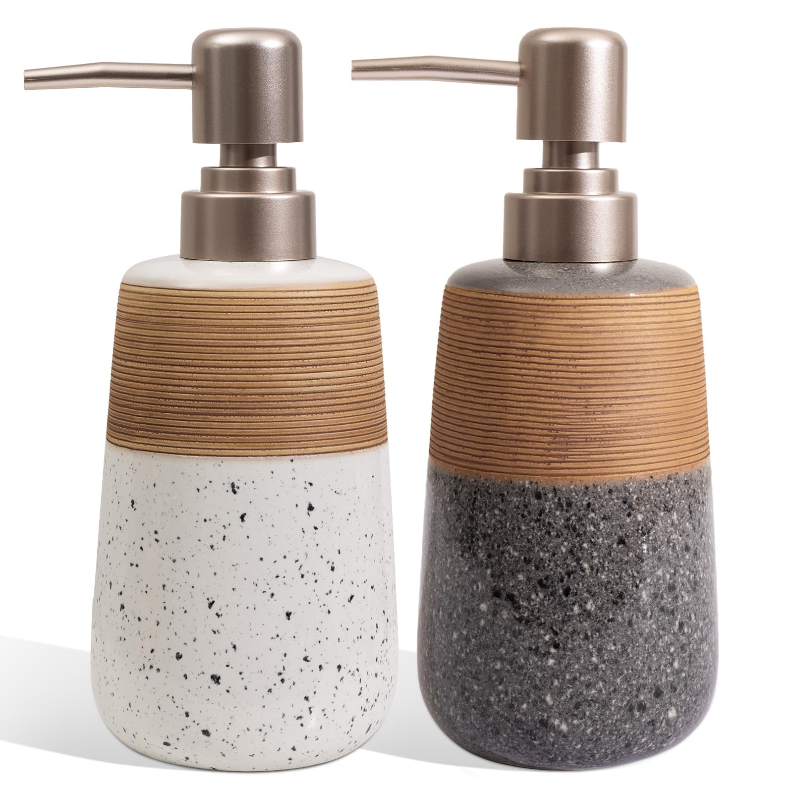 Alarrar 2-Piece Ceramic Soap Dispenser Set