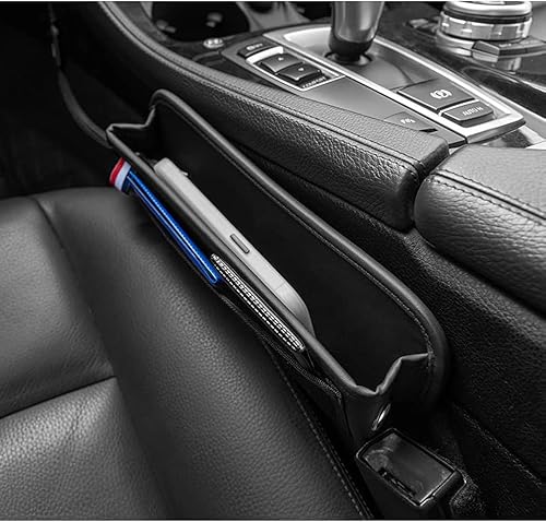 TOKOSIO Organizador de espacio para asiento de automóvil con administrador de cables multifuncional para asiento de automóvil, organizador de huecos