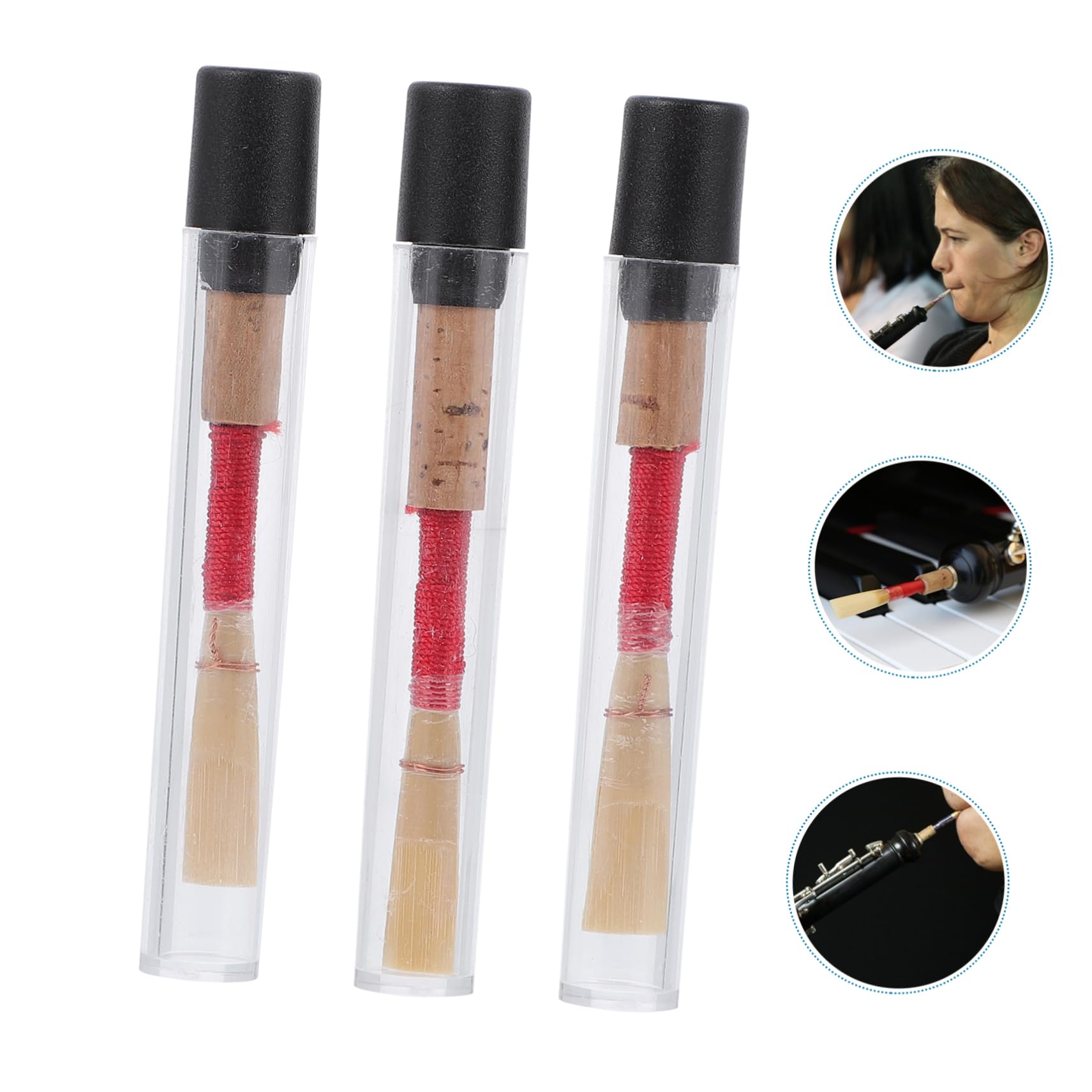 TOYANDONA 6pezzi Pz Ance Per Oboe Legno Accessori Artigianali Per Strumenti Musicali Design Compatto e Vibratione Ottimale Confezione Pratica Con Scatole Di Stoccaggio