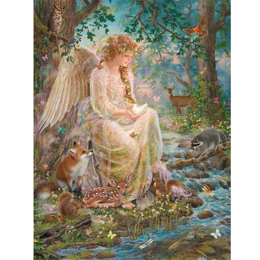 Diamond Painting Farfalla, 5D Pittura Diamante Painting Kit, Fai da Te Ricamo Punto Croce Mosaico Strass, Hobby Creativi Adulti, Quadro Decorazione Murale Casa Salotto, (Oceano) 40x50 cm L-Y308