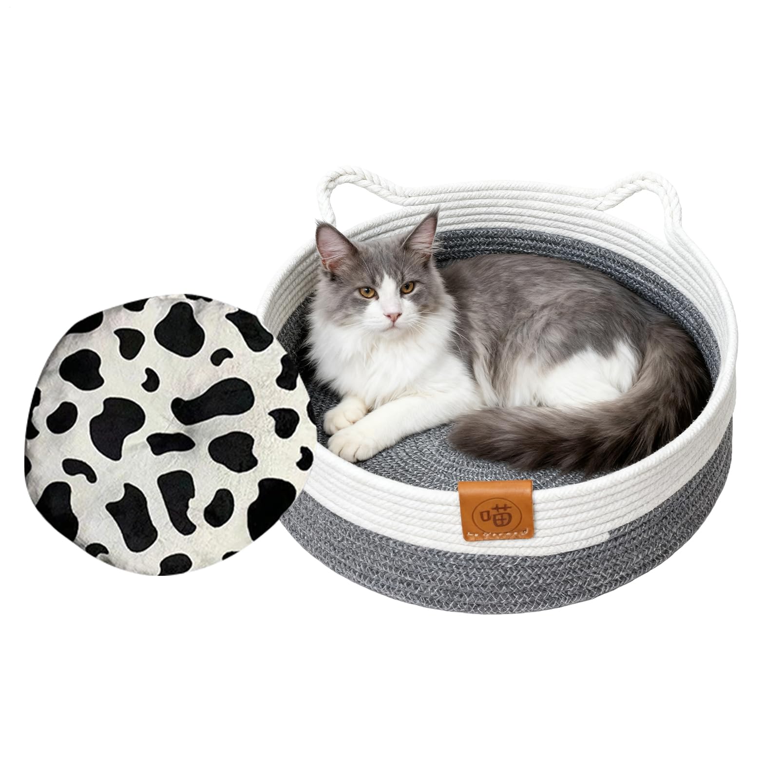 Lit pour chat toutes saisons et panier en coton pour chiot d'intérieur
