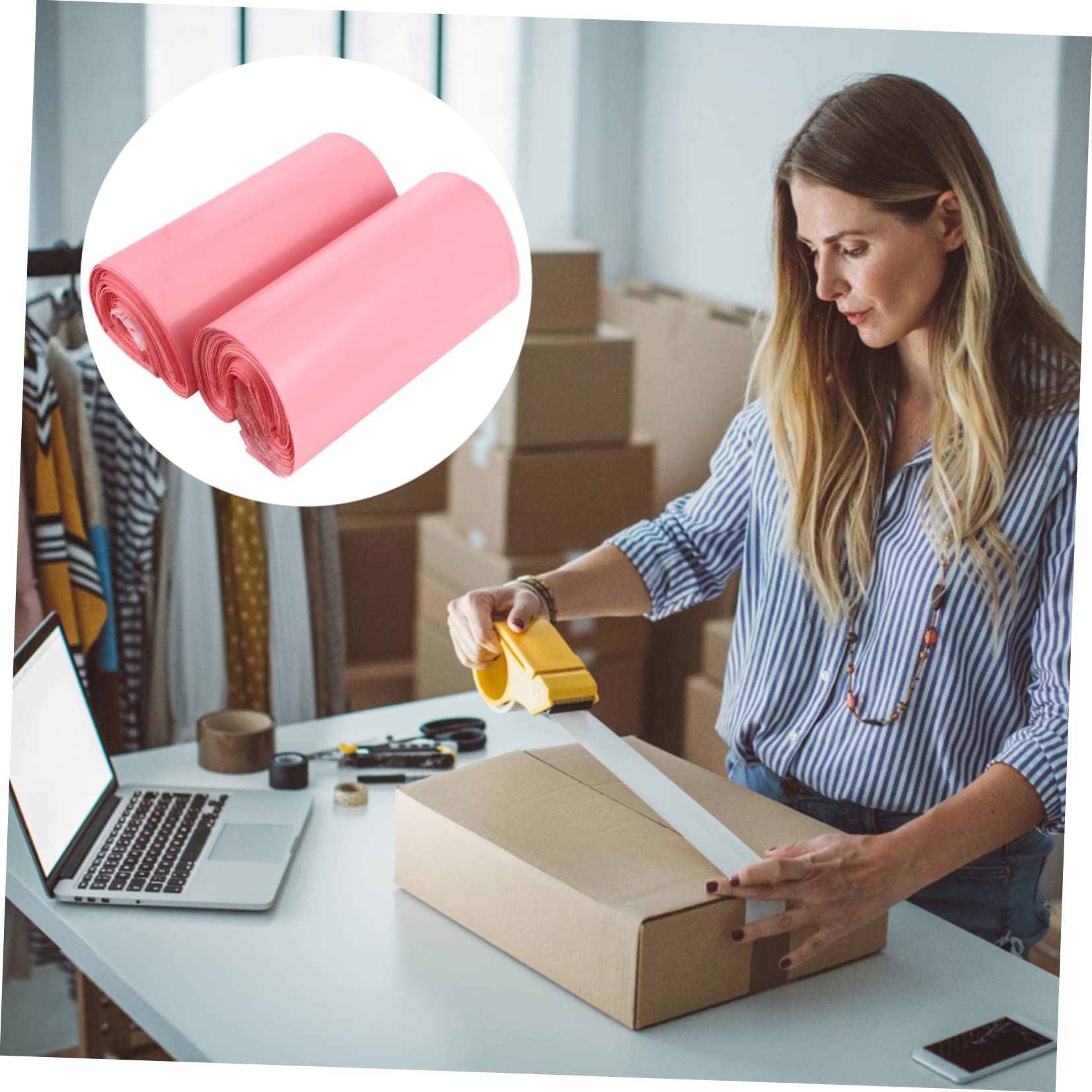STOBOK 600stücke Selbstklebende Wasserdichte Verpackungsbeutel Für Versand Und Aufbewahrung Von Bekleidung Und Kosmetik