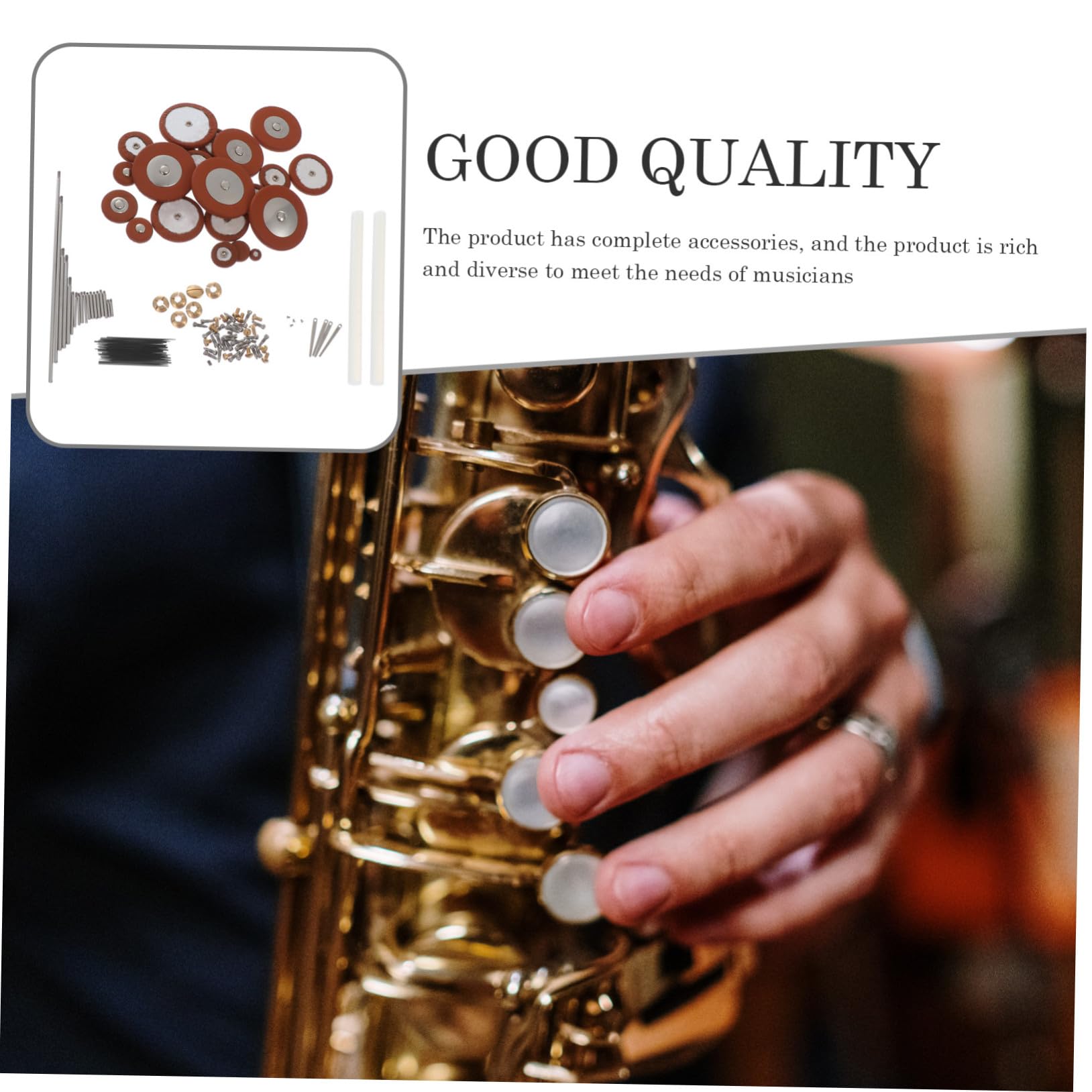 Kit di Riparazione per Sax Contralto Viti e Molle in Materiale Sintetico, Set Professionale per Manutenzione e Sostituzione Parti Danneggiate, per Musicisti e Colore Casuale