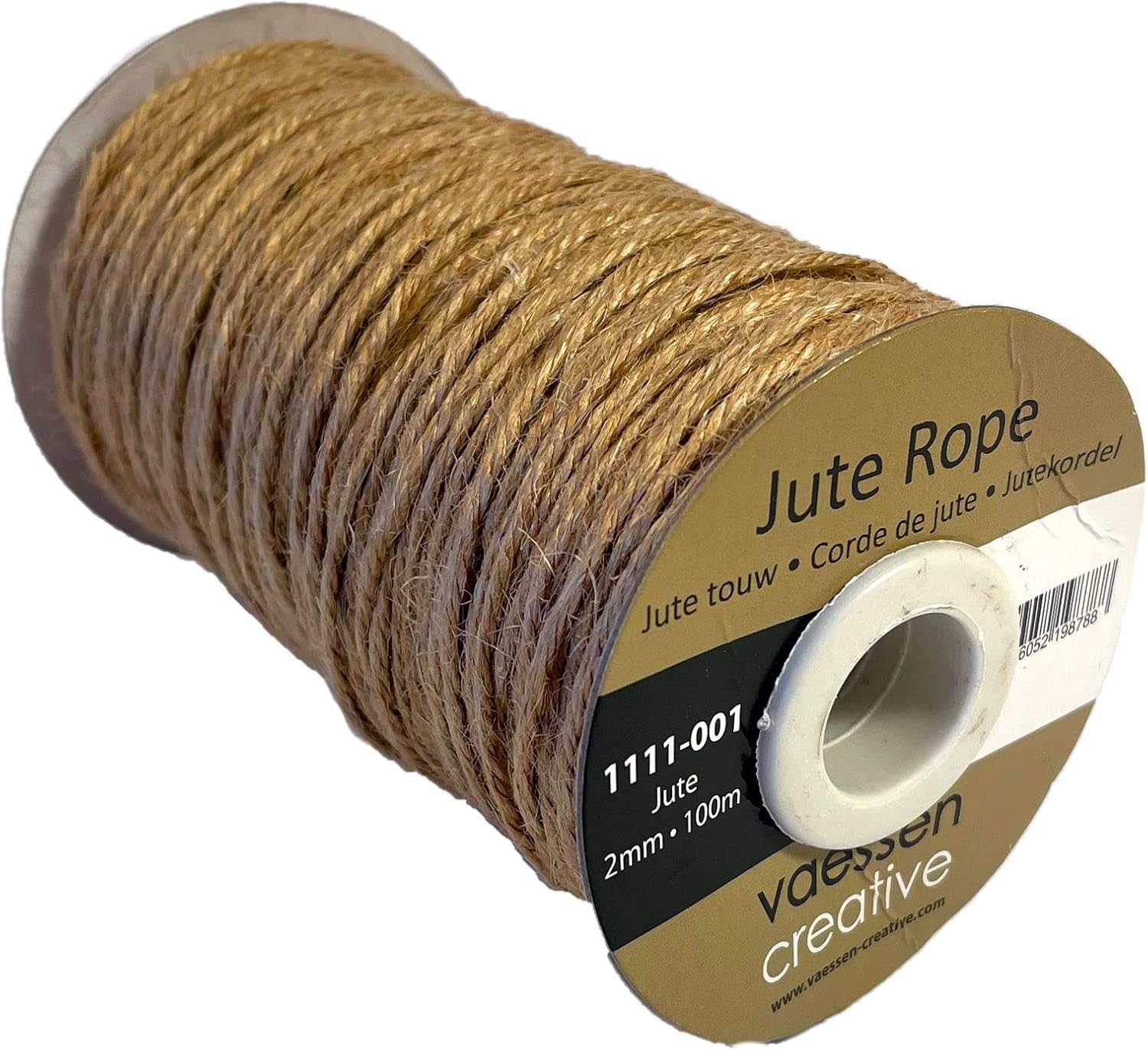 Vaessen Creative Jute Rope Naturel, Natural White, 9x6.9x6.9 cm