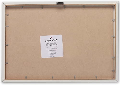 Vista 45 de Open Road Brands Peanuts Snoopy 'Tis the Season to Eat Cookies - Arte de pared de madera enmarcada - Bonita imagen de Navidad de Snoopy