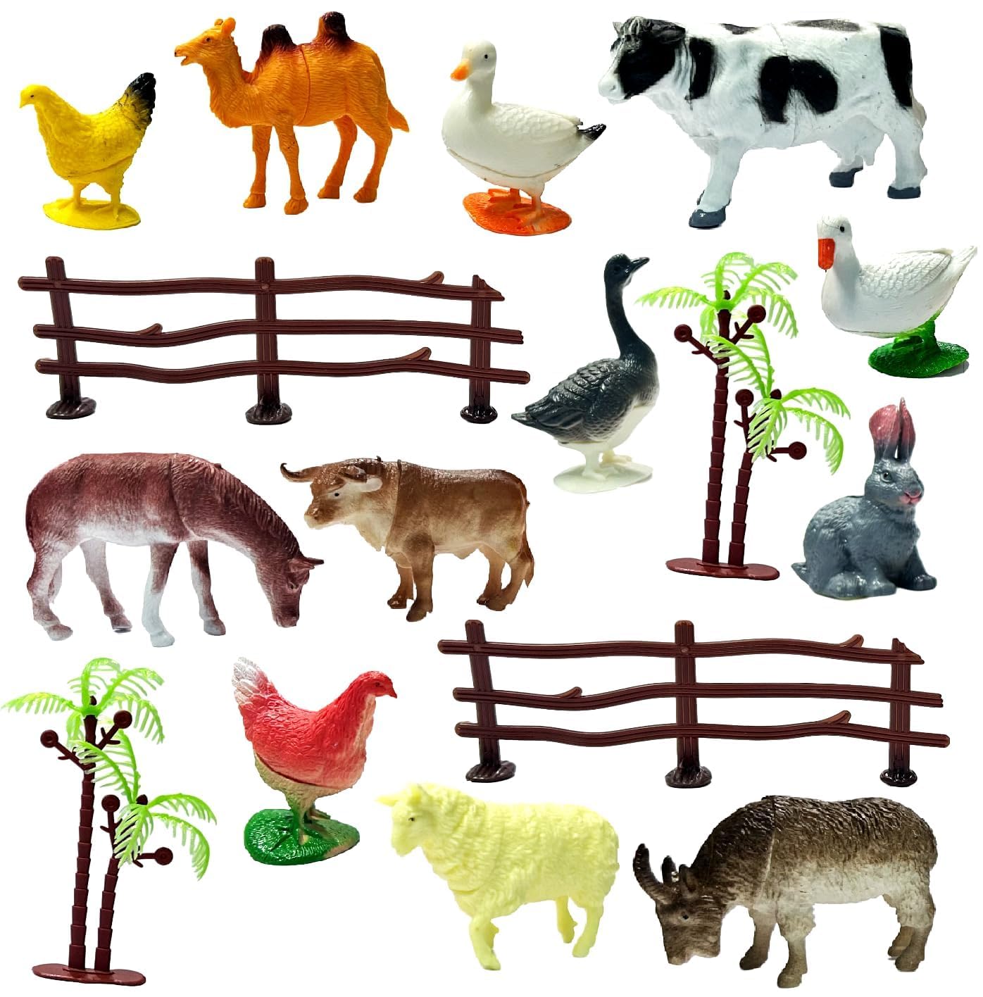 FRATELLI Animal Play Sets-Realistic Vinyl Plastic Animals-NON-TOXIC (Pack of 12 Farm Animal Action Figure) (B0D8SWLLFJ) Amazon Price History, Amazon Price Tracker