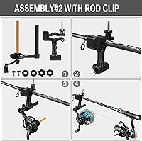 Vista 8 de PLUSINNO Bobina de línea de pesca con función de desenrollado, estación de carrete versátil para varillas gruesas y finas, funciona con carretes