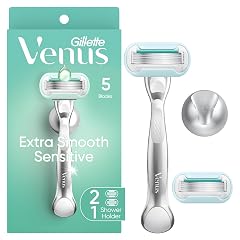 Gillette Venus Extra Smooth Sensitive Razor for Women Includes 1 Reusable Razor Handle 2 Refills for Sensitive Skin
