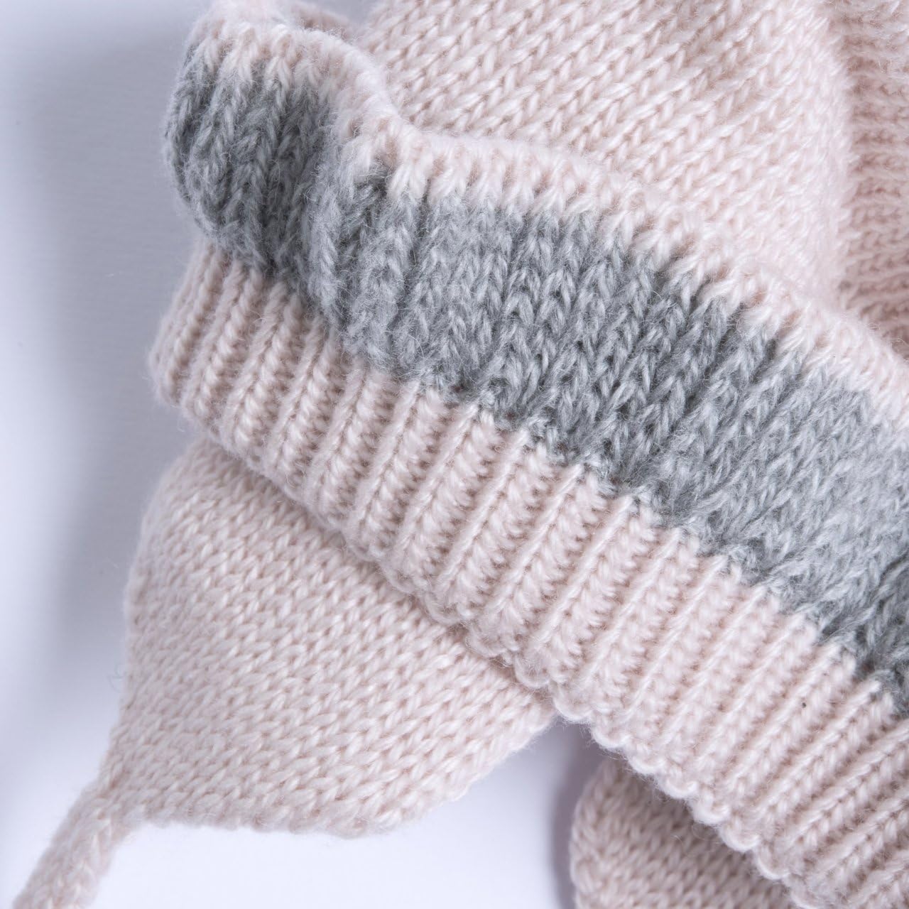 Chicco, Set bestehend aus Mütze und Schal aus Wollmischung für Neugeborene, Rosa