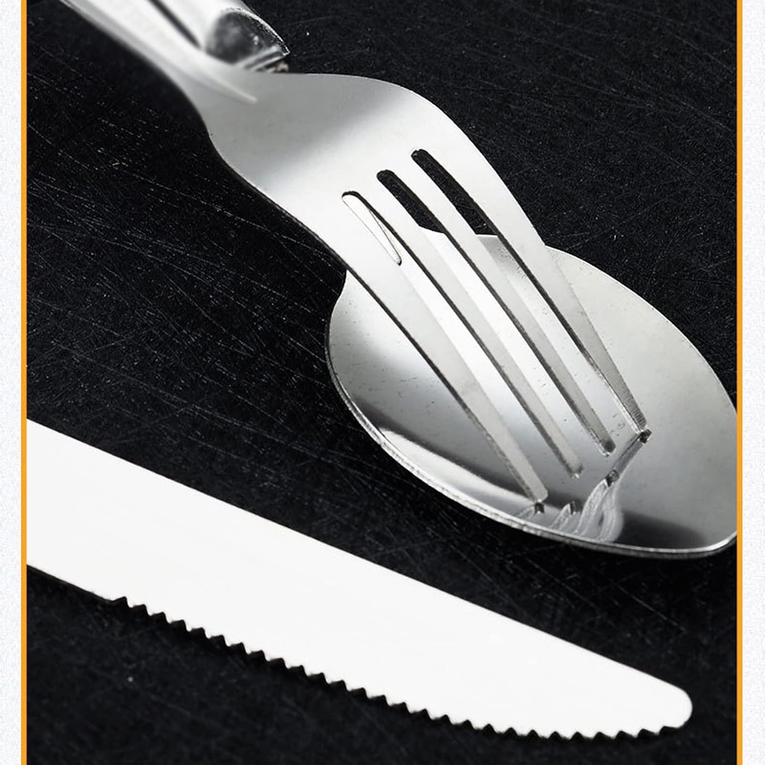 Dinner Forks Steak Cutlery with Crystal Handle, 430 Stainless Steel Set Household Cake Fork