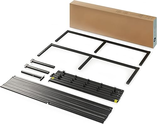 Miniatura 18 de Best Price Mattress Marco de cama de plataforma de metal de 18 pulgadas, listones de acero resistente, blanco, tamaño Queen