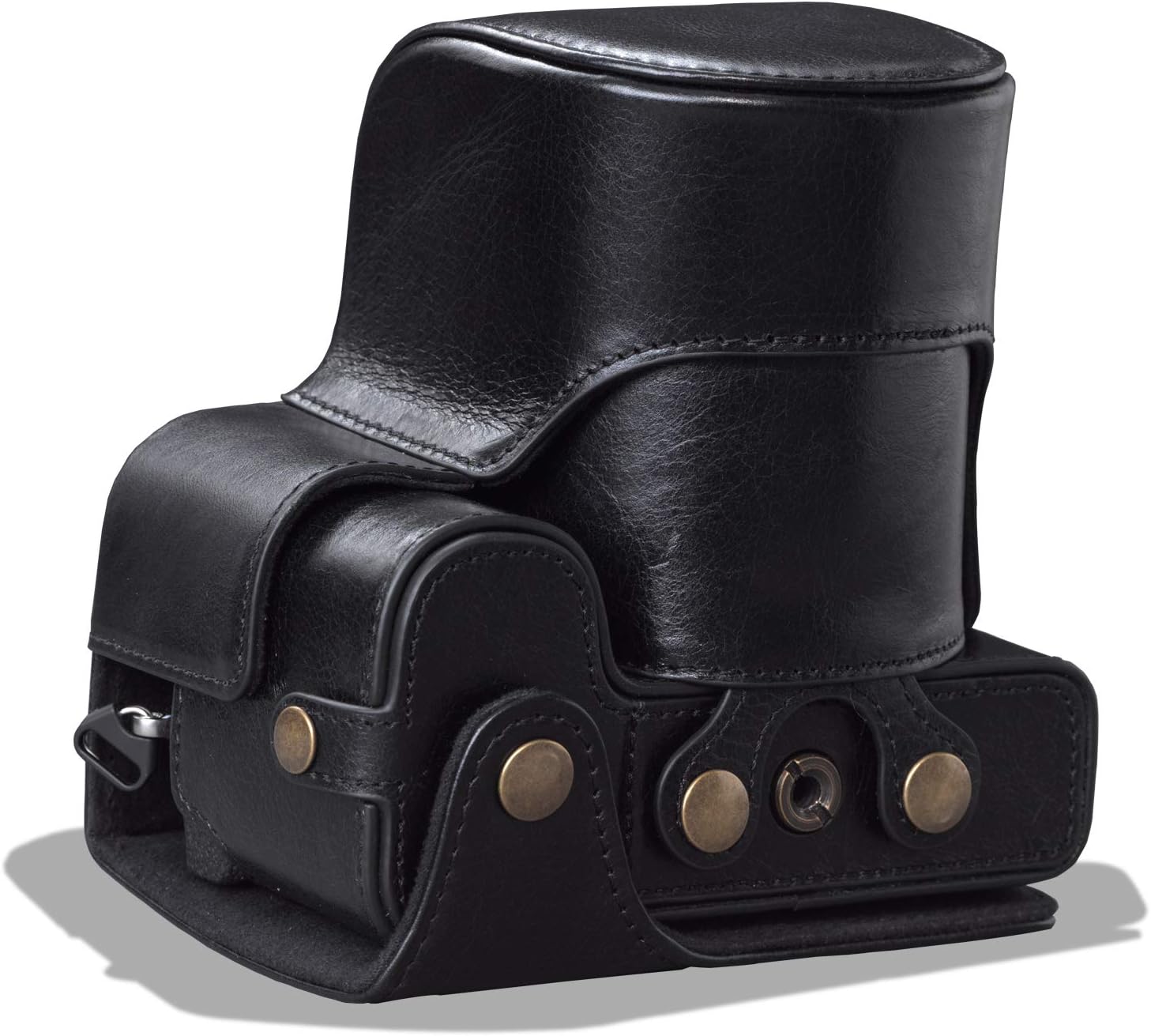 MegaGear MG1959 Ever Ready Genuine Leather Camera Case Compatible with Fujifilm X-S10 - Black