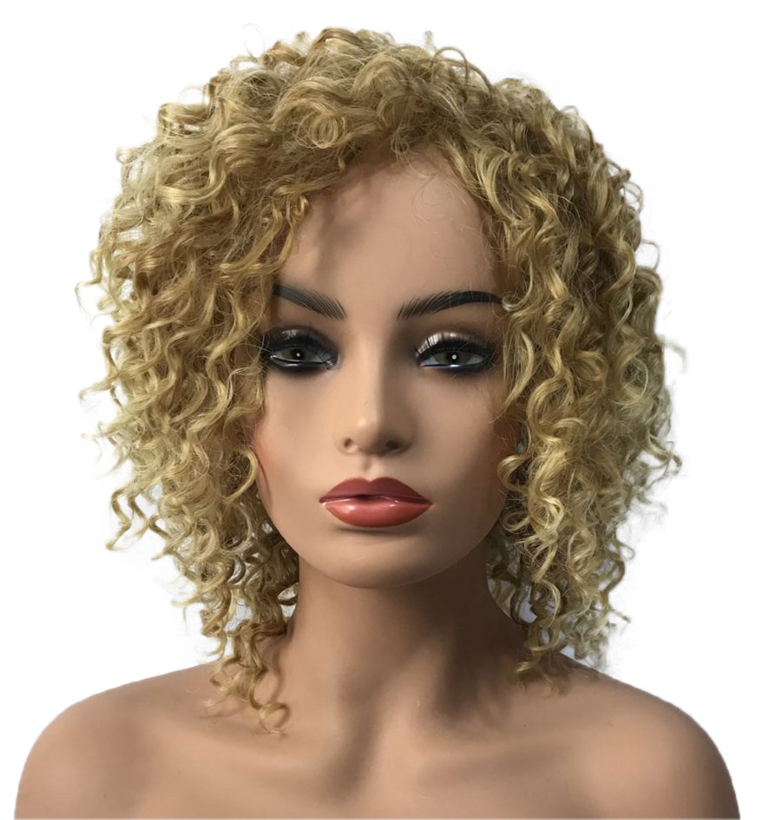 Wiginway Women Wig Medium Curly Brown Wigs Synthetic Wig Hairpiece For Women Remy Hair Pieces 8 Inch