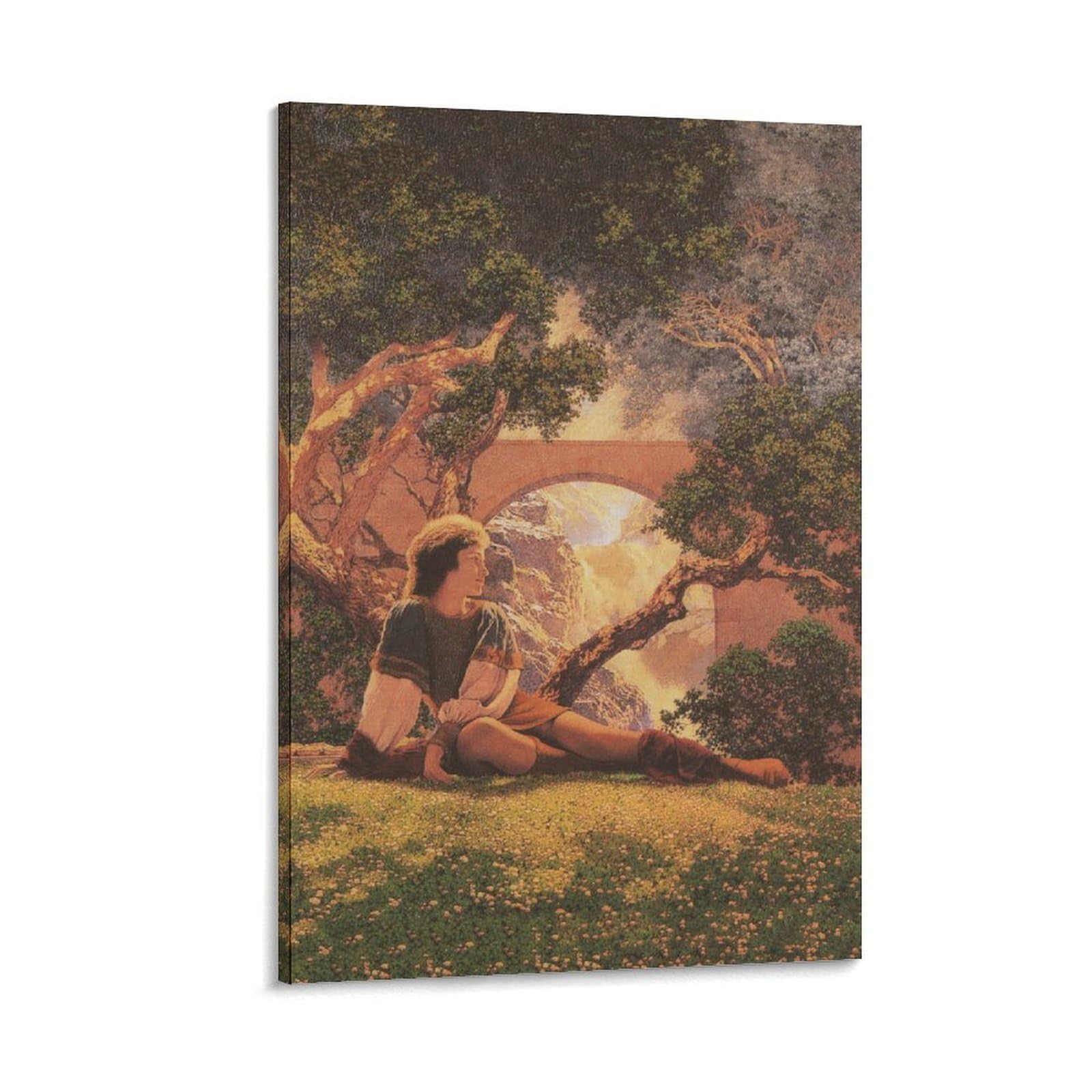 Impression sur toile décorative Maxfield Parrish poster mural salon chambre 20 x 30 cm - 8