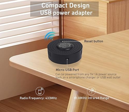 Miniatura 6 de Rollerhouses Hub de control remoto inteligente WiFi IRRF para domótica inteligente, TV, cortina, control remoto de sombras, compatible con Alexa,