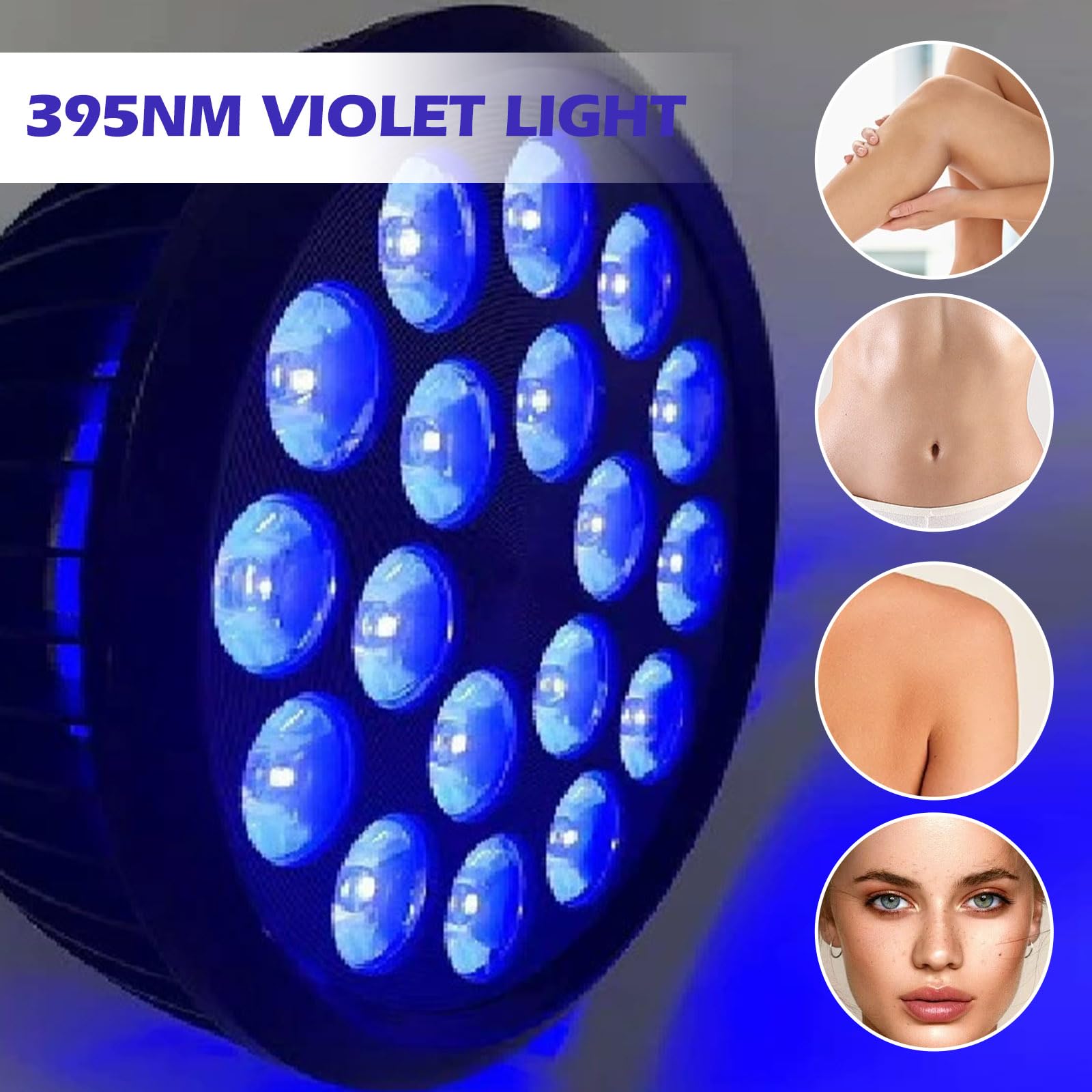 Lampe de Bronzage 54W 390nm UVA pour Visage et Corps