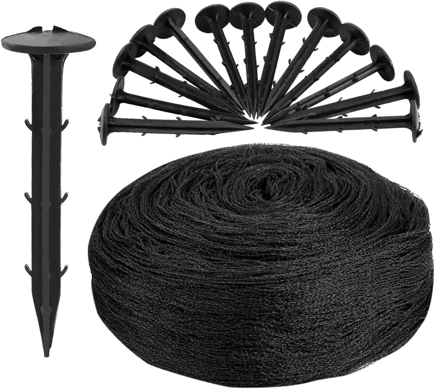 Pond Netting Kit - 20 x 13 Ft Koi Pond Netting with 14PCS Stakes, Pond Skimmer Net, Koi Pond Cover, Heavy Duty Pond, Fine Mesh Pond Netting for Leaves (Black)