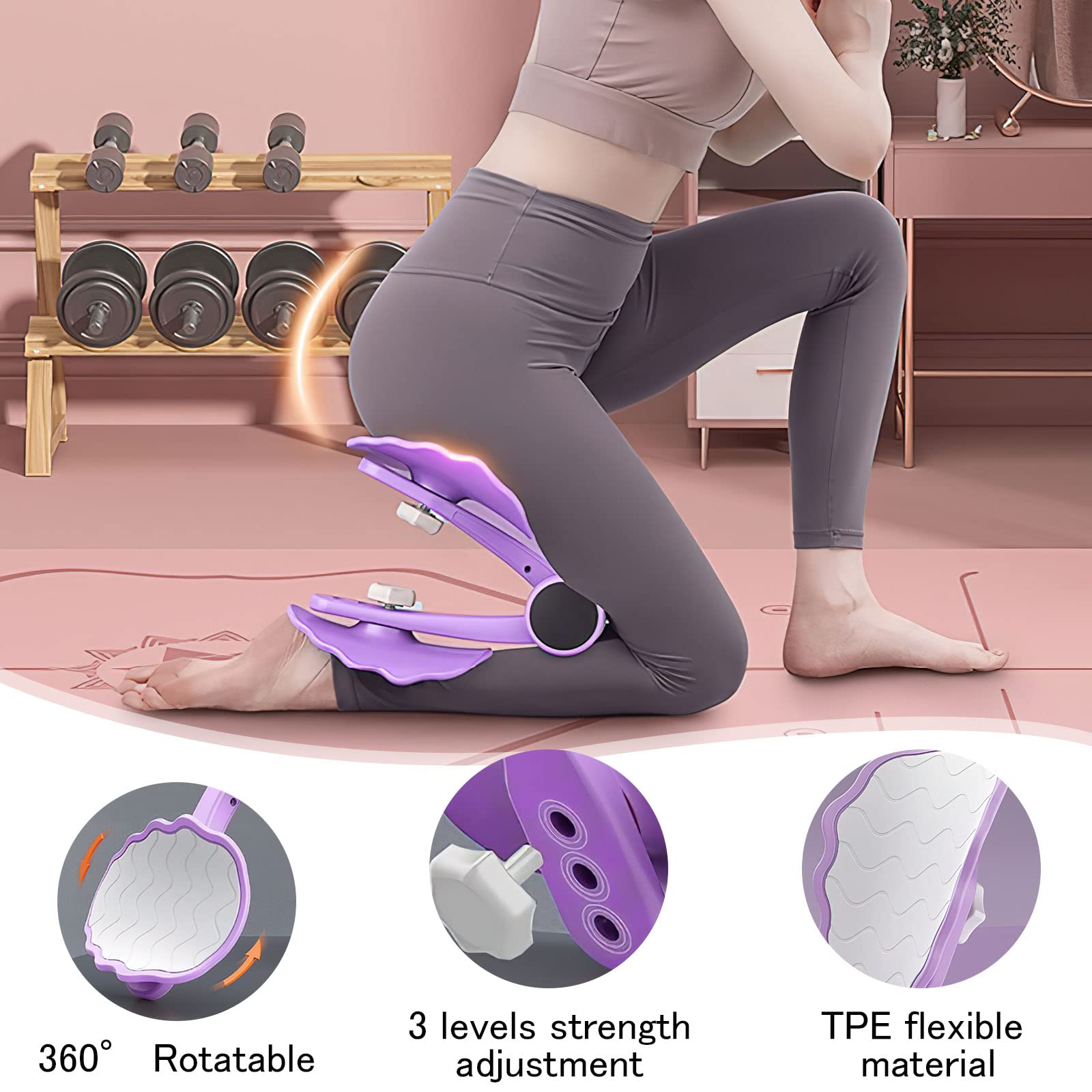 Attrezzo Per Allenamento Cosce E Braccia | Trainer Pavimento Pelvico | Leggero E Portatile - Foto 7