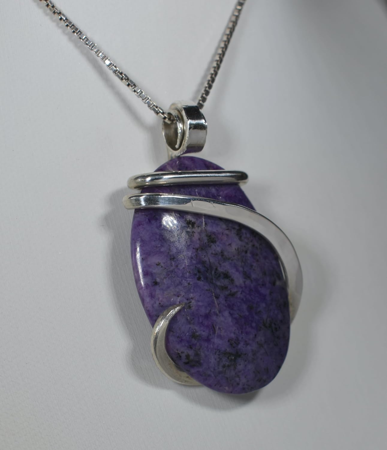 Sugilite Pendant Necklace 925 Sterling Silver by Isabella Roth - Image 3