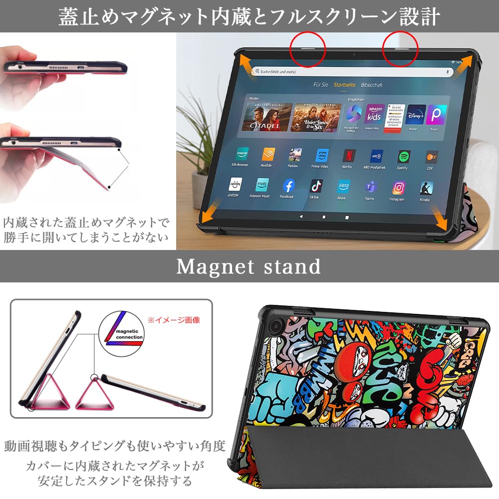 Amazon.co.jp: 【タッチペン付】 Galaxy Tab S9 FE 専用スマートケース