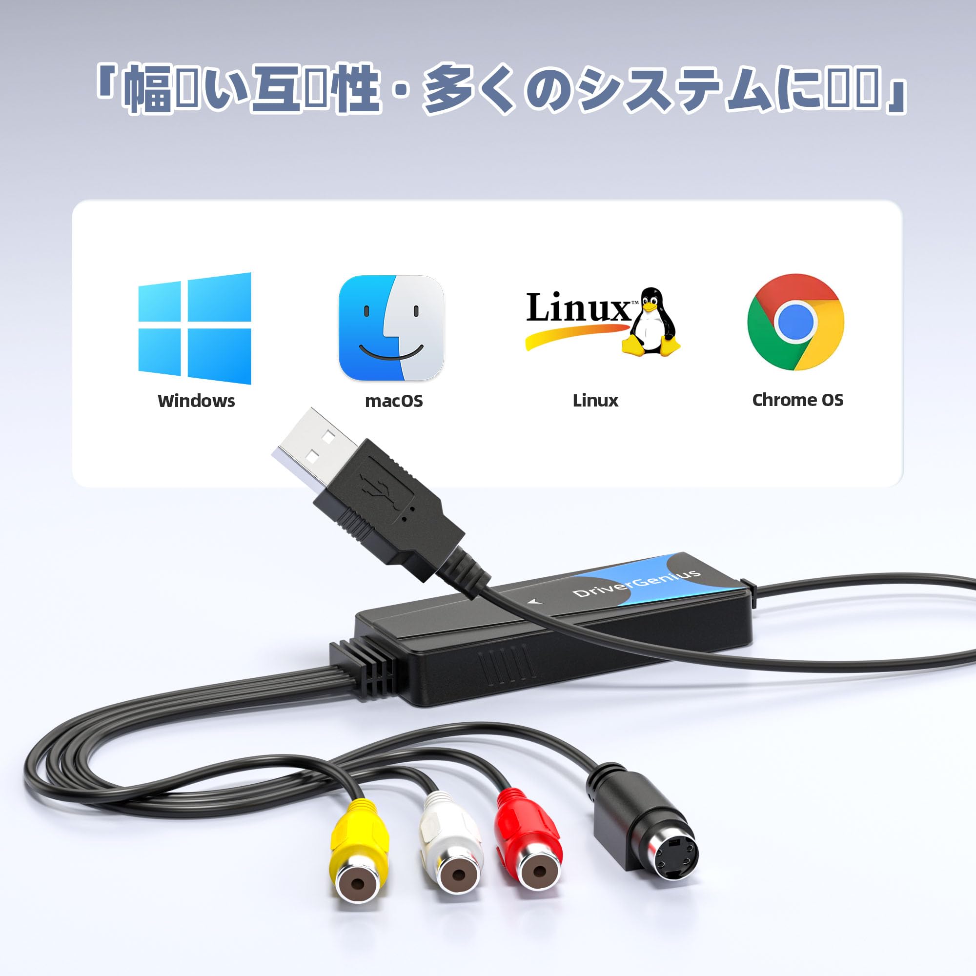 Amazon.co.jp: DriverGenius USB 2.0 接続ビデオキャプチャーケーブル