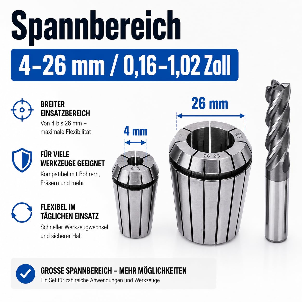 Set di 23 pinze ER40 ad alta precisione con MK4/MT4 M16, in acciaio per fresatrice CNC e tornio, con scatola in legno, argento, nero, rosso