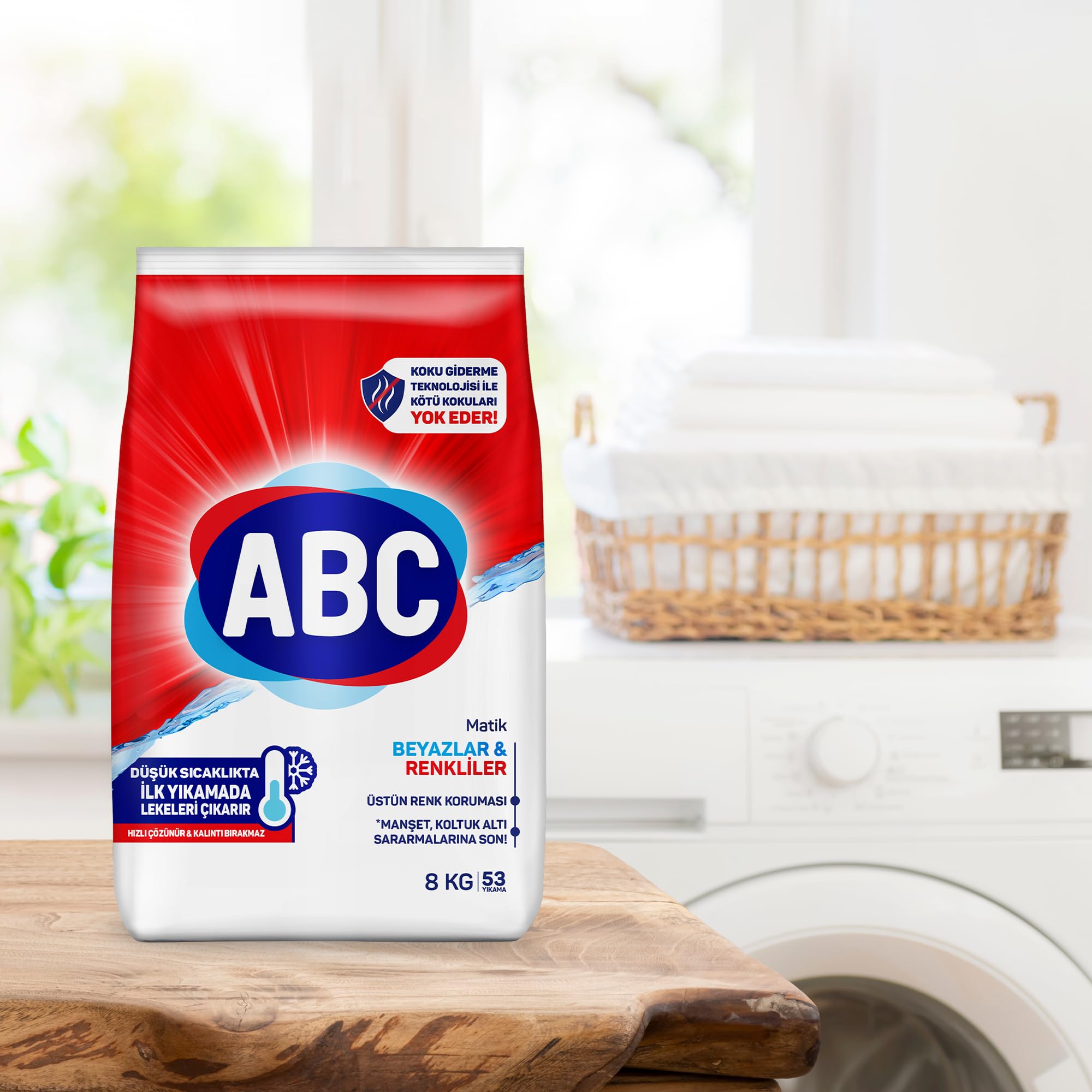 ABC DETERJAN Matik Beyazlar & Renkliler 8 Kg