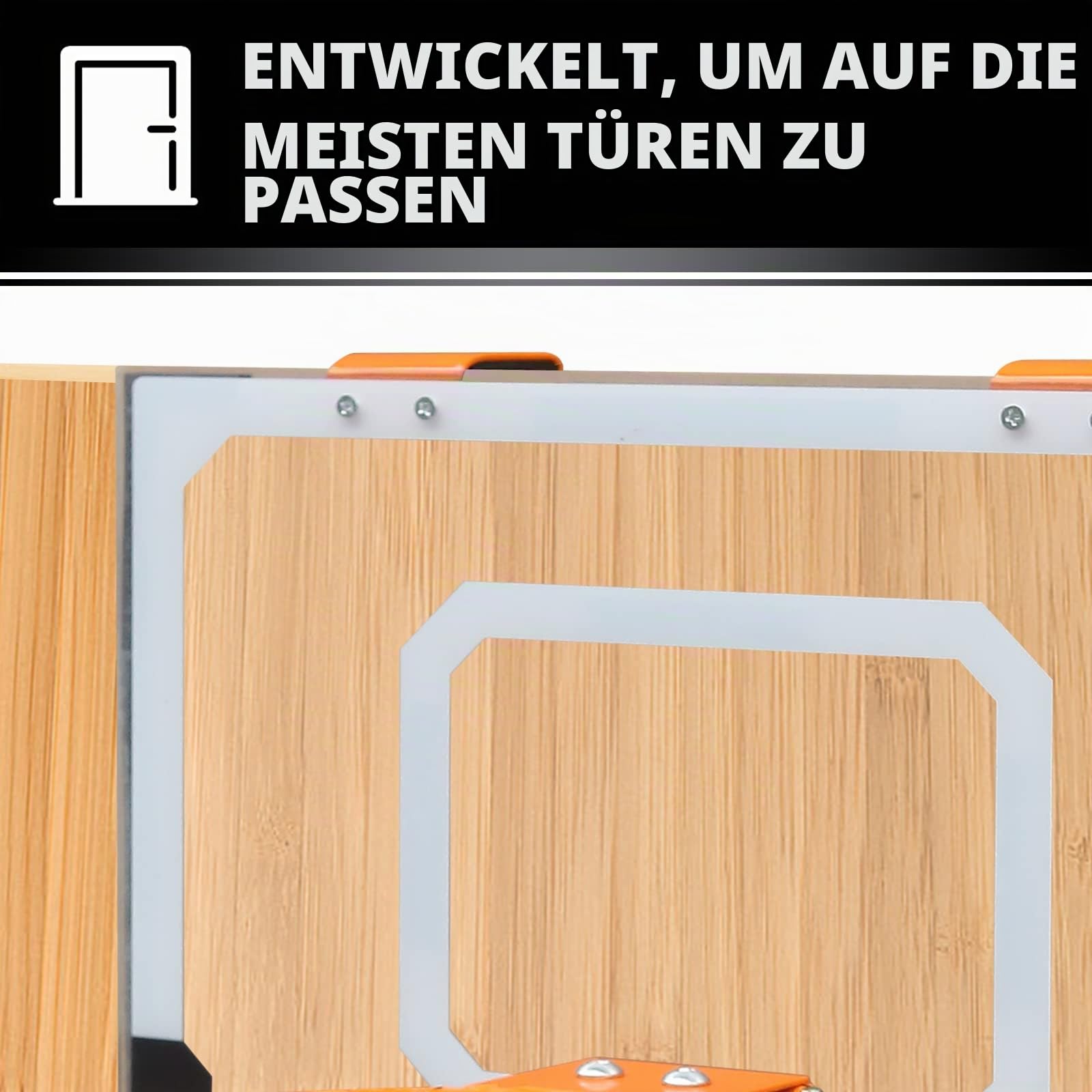 Wand-montierter Basketball Reifen,18 "x 12" transparente bruchsichere Rückwand, Allwetternetz, Tür Wand-montierter Indoor Outdoor Basketball Spiel (einschließen 1 Bälle und Luftpumpe)
