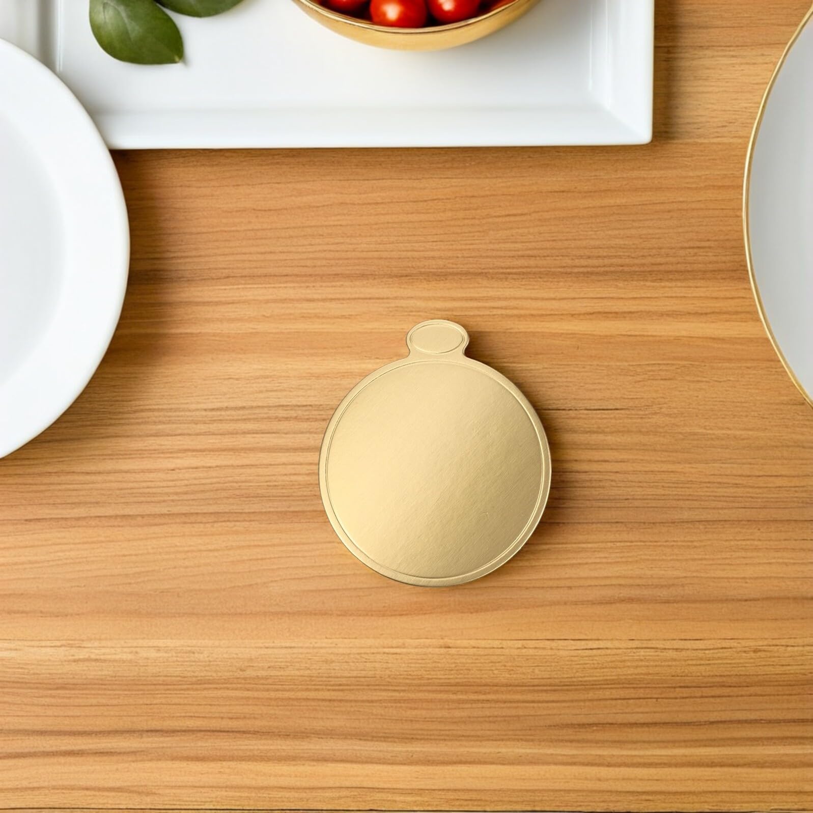 Base Rotonda per Torte e Dessert in Carta Oro, 200 Pezzi