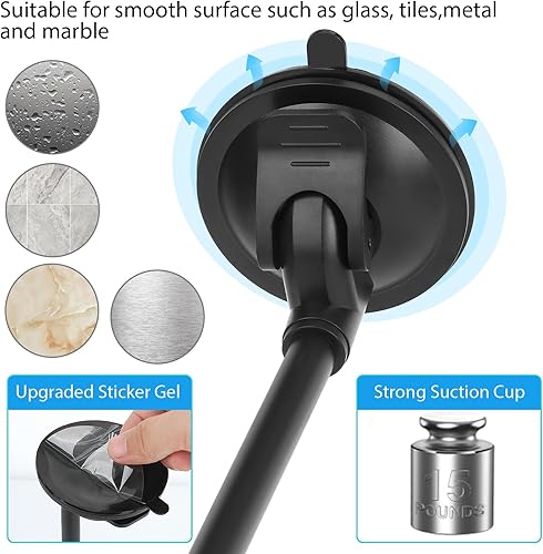 Miniatura 3 de UYODM Paquete de 2 soportes de montaje con ventosa compatible con Blink XT3Blink 4 (4. generación)Blink XT2XT, Blink Mini, brazo flexible de cuello