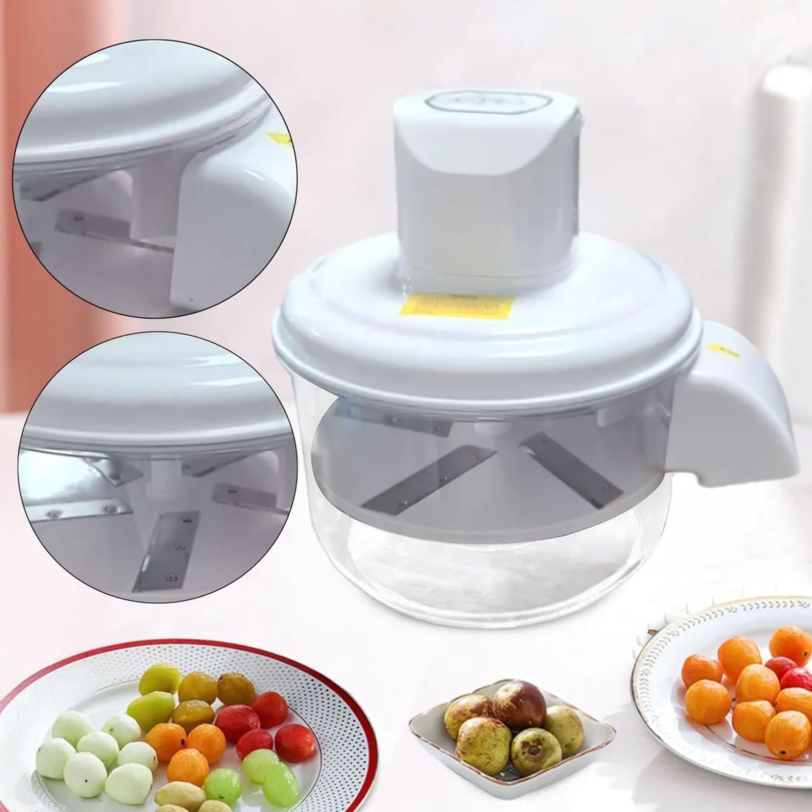 Strumento Portatile per sbucciare l ' Aglio Design in Acciaio Inossidabile per Uso Alimentare per Cucinare all ' Aperto Riunioni Famiglia Pelapatate con Motore Senza spazzole